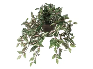 Kunstplant Mica Tradescantia hangend groen 45x25cm - 1