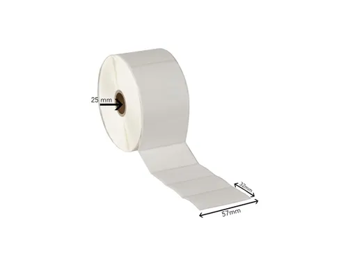 Zebra Compatible Etiket 57x32mm Wit 25mm Kern