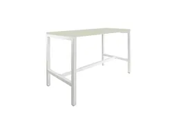 Domino Basic statafel 120x80cm 110cm Grijs 25mm Wit