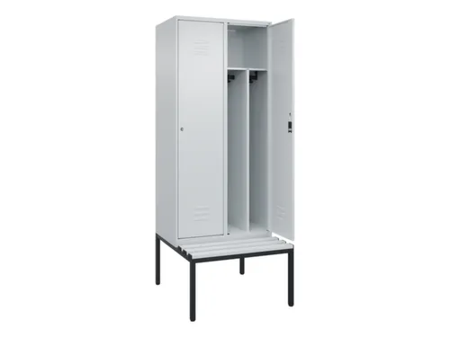 locker voor scheiding van kleding,HxBxD 2120x800x815mm,2vak