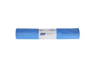 Afvalzak Hynex 70x110cm HDPE recycled T25 120L blauw rol à 25 stuks - 4