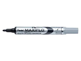 Viltstift Pentel MWL5 Maxiflo whiteboard zwart 1mm - 1