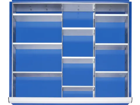 Indelingsset,M. Rasterprofiel,2Lengteverdeler/9Scheidingsplaten