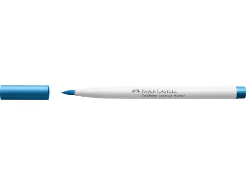 Marker creatief Faber-Castell Goldfaber brushpunt B ocean blue (kleur