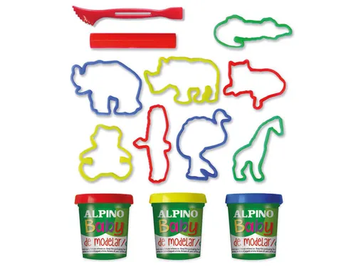 Baby boetseerklei set met 3 potjes