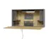 wandbureau,in-/uitklapbaar,HxBxD 650x1200x260mm,blad eiken