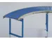 bocht 90 ° v. rollenbaan draagrol van kunststof wiel Ø 30mm B 300mm
