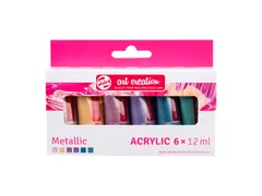 Acrylverf Talens Art Creation Metallic 12ml set à 6 kleuren