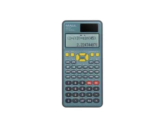 Wetenschappelijk Bureaurekenmachine MSC 417 Solar Batterij blauw zwart - 1