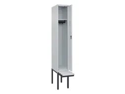 locker met bank,HxBxD 2120x300x815mm,1vak,vak B 300mm,cilinderslot