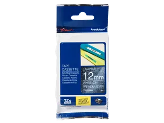TZEPR935 Brother P-touch 24mm wit zilver lettertape 8m laminated - 1