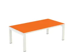 bijzettafel,HxBxD 400x1140x600mm,rechthoekig,4voeten wit