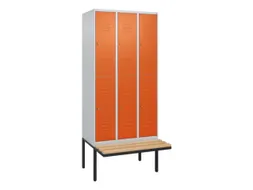 Dubbeldekse dekenkist,HxBxD 2120x900x815mm,3x2vak.,vak B 300mm