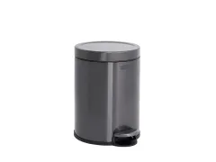 Ronde Step-On Pedaalemmer 6 liter Metallic grafiet