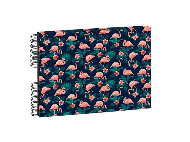 Fotoalb spiraal 50p. wit 32x22cm FLAMINGO