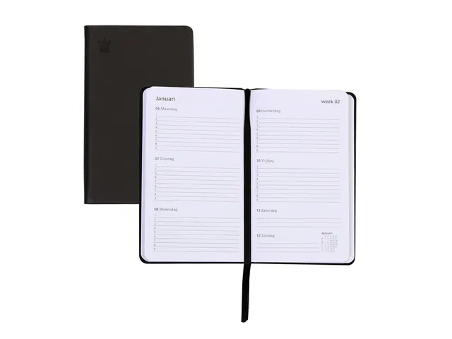Schoolagenda 2026-2027 Ryam Cursus DeLuxe 7dagen/2pagina's zwart