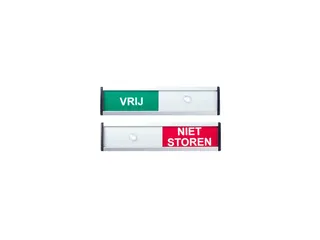 Infobord vrij/niet storen 125x30mm - 1