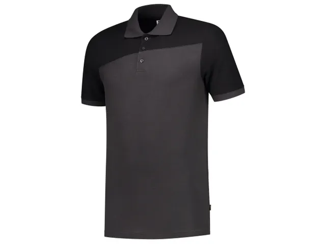 Tricorp Bicolor naden 202006 polo, antraciet/zwart, maat XS, per stuk