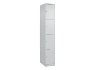 lockerkast HxBxD 1850x300x500mm 1x4vakken cil.-slot staand op vloer - 1