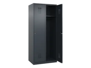 locker,HxBxD 1850x800x500mm,2vak,vak B 400mm,cil.-slot,staand op vloer - 2