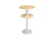 Table haute 4 pieds Hauteur 112cm Plateaux Hêtre Cadre Alu argent