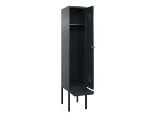 locker met bank,HxBxD 2120x400x815mm,1vak,vak B 400mm,draaigrendel - 1