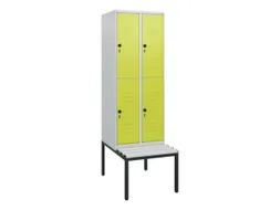 Dubbeldekse dekenkist,HxBxD 1950x600x815mm,2x2vak.,vak B 300mm