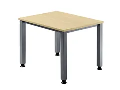 In hoogte verstelbaar bureau,HxBxD 680-760x800x800mm,blad esdoorn