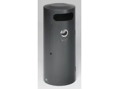 Combi-Asbak 70 Liter 1045x420mm Antiek-Zilverkleurig Afsluitbaar Staal