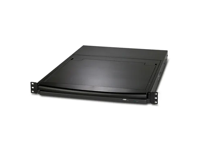 17 inch rack LCD-console met geïntegreerde 8-poorts analoge KVM-schak