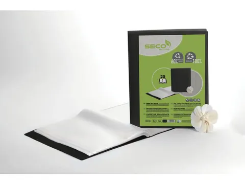 Showalbum Seco zwart 20 tas duurzaam afbreekbaar, 50 micron