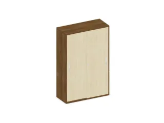 Schuifdeurkast 1540x1000x430mm Romp Noten Decor Front Esdoorn - 1