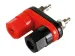 Dubbele Aansluitklem Rood/Zwart