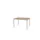 Domino Basic Tafel Vaste Hoogte 120x80 honey castello alu 4-poots