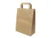 Sac papier kraft avec poignées marron 28x22cm 250 pièces
