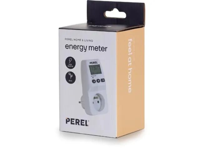 energiemeter, 230 V, 16 A, wit, voor België