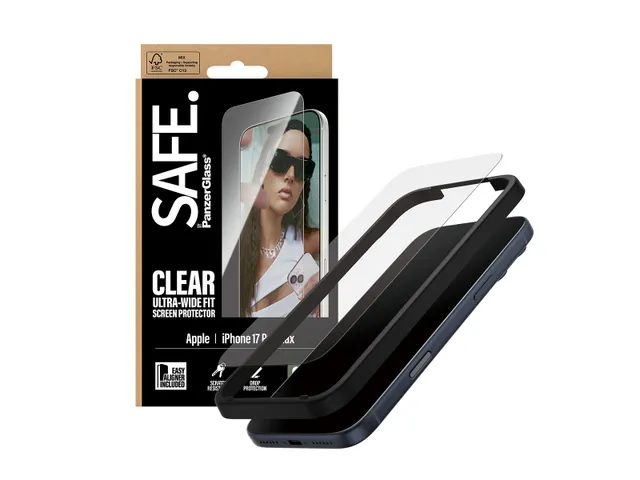 PanzerGlass SAFE. by Screen Protector iPhone 17 Pro Max | Ultra-Wid