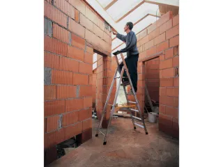 Boktrap Aluminium H 0 83M L 1 57M 4Treden Incl. Platform - 9