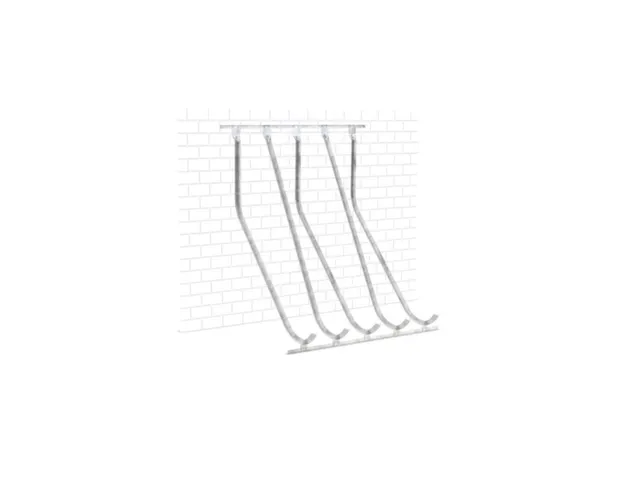range vélos semi-vertical,L 1750mm,5emplacements de réglage