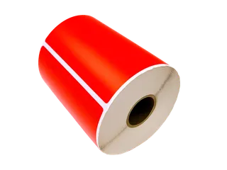 Gekleurde verzendlabels op rol 102x152mm Rood 2800 etiketten - 1