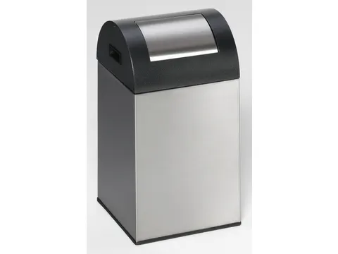 Afvalverzamelaar Zelfblussend 43 Liter 660X320X320Mm Klemring Zilver