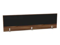 opzetpaneel bureau aanbouw achter NP-tiepolo nut BN8033-zwart 2000mm