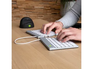 Split Break V2 ergonomisch toetsenbord Azerty BE Wit draadloos - 6