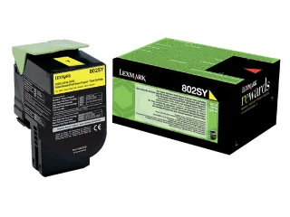Tonercartridge Lexmark 80C2SY0 prebate geel - 1