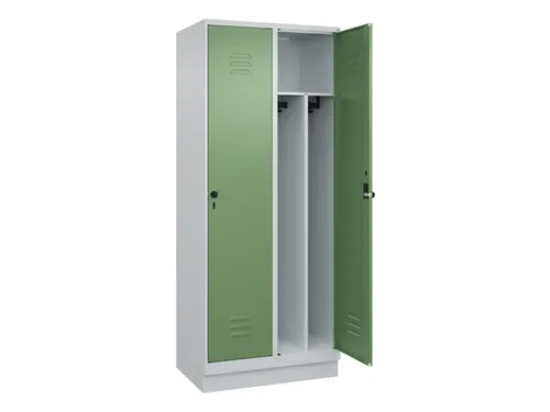locker voor scheiding van kleding,HxBxD 1950x800x500mm,2vak