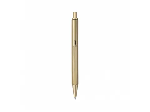 Rhodia scRipt zeshoekige balpen 0.7mm Aluminium Goud Zwart