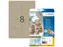 HERMA 10755 Silphie-papier Etiketten A4 99,1x67,7mm bruin 160 stuks