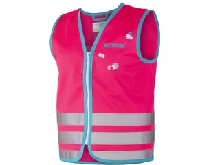 Crazy Monster Jacket Reflecterend Fluohesje Kind Roze Large - 1
