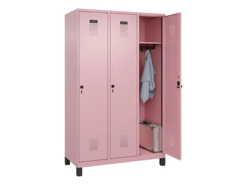 locker,HxBxD 1950x1200x500mm,3vak,vak B 400mm,draaigrendel,voeten