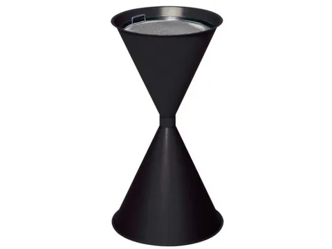 Zandasbak Staalplaat 730x400mm Ronde Trechter Verzinkt Ral7021